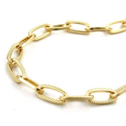 necklace anchor-chain gold-plated 70cm