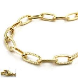 necklace anchor-chain gold-plated 70cm