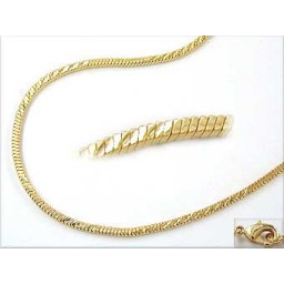 bracelet square link chain gold plated