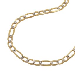 necklace figaro chain 45cm 14k gold