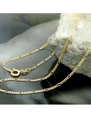 necklace 1.6mm figaro chain 9k gold 45cm