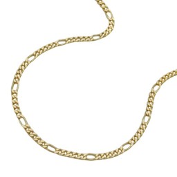 necklace 1.6mm figaro chain 9k gold 45cm