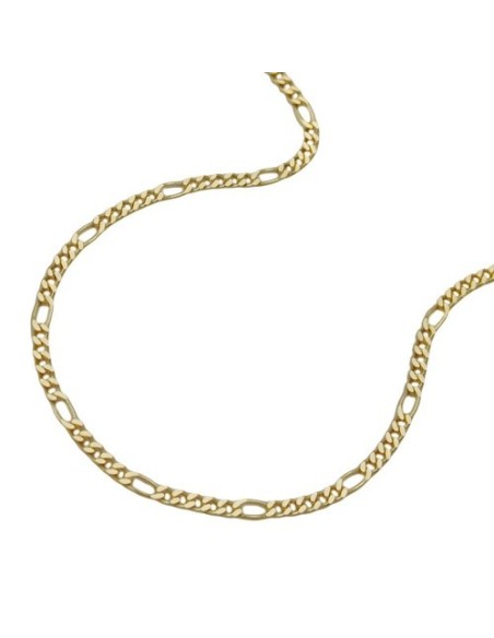 necklace 1.6mm figaro chain 9k gold 42cm