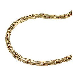 necklace round cobra chain gold plated 60cm