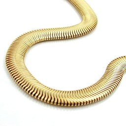 bracelet 4x2mm snake chain gold-plated