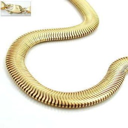 bracelet 4x2mm snake chain gold-plated