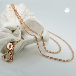 necklace s-curb chain 42cm 14k red gold