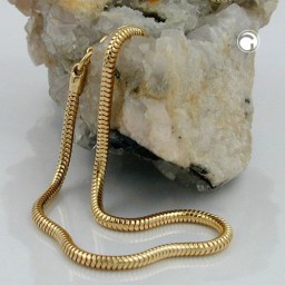 bracelet 2.4mm snake chain gold plated