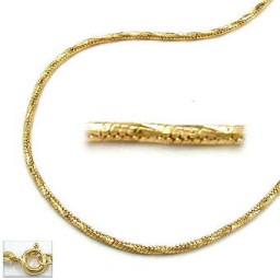 bracelet round snake chain gold plated