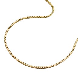 necklace 0.7mm venetian box chain 9kt gold 45cm