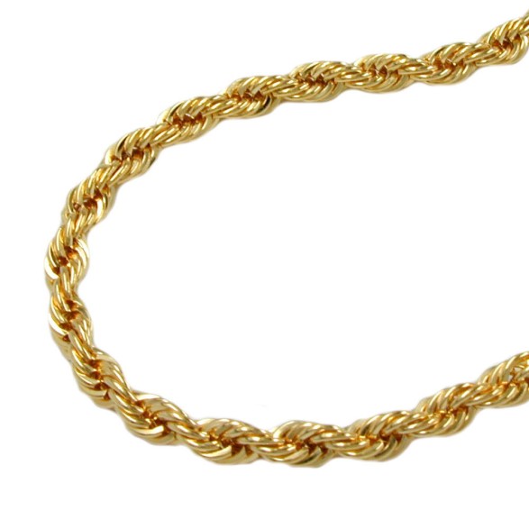 necklace french rope chain gold plated 70cm