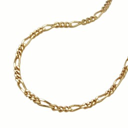 necklace 1.8mm figaro chain gold plated amd 70 cm