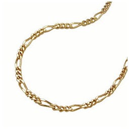 figaro chain diamond cut gold plated