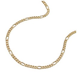 figaro chain diamond cut gold plated