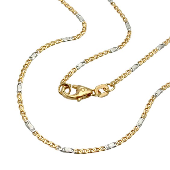 necklace mariner chain 45cm 14k gold