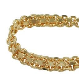 bismark chain 6mm gold plated