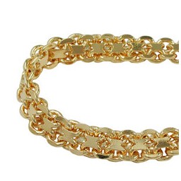 bismark chain 6mm gold plated