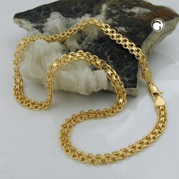 bismark chain 6mm gold plated