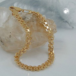 bracelet bismark chain 6mm gold plated