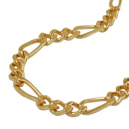 bracelet figaro chain gold plated