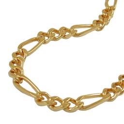 bracelet figaro chain gold plated