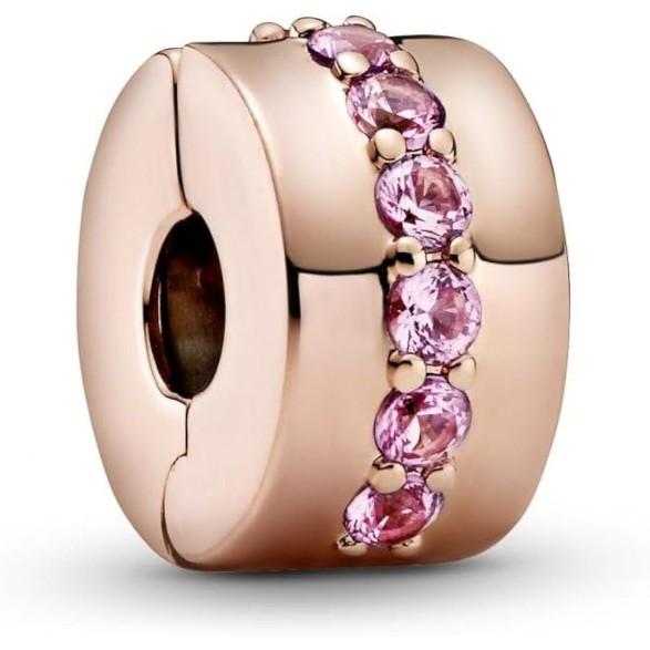 Dam: Berlockarmband Pandora PINK SPARKLING ROW