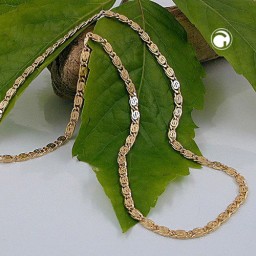 necklace scroll chain 3.5mm gold plated