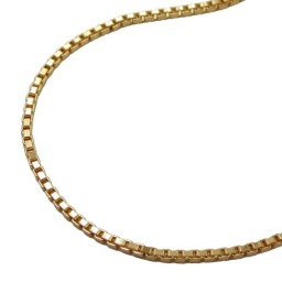 venetian box chain diamond cut gold plated