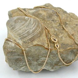 venetian box chain diamond cut gold plated