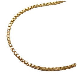 venetian box chain diamond cut gold plated