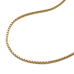 venetian box chain diamond cut gold plated