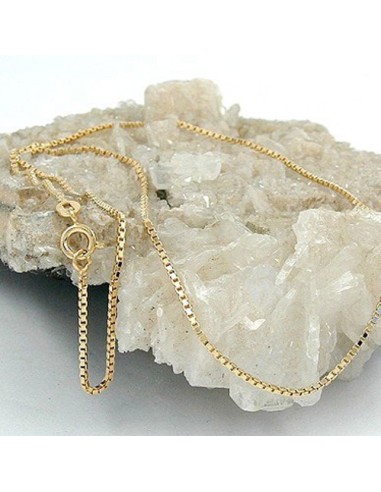 venetian box chain diamond cut gold plated