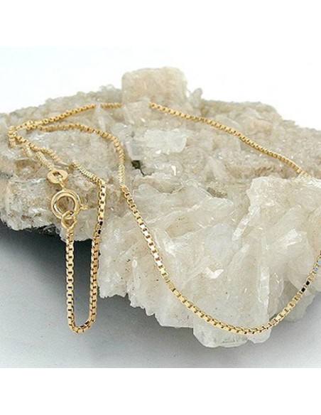 venetian box chain diamond cut gold plated