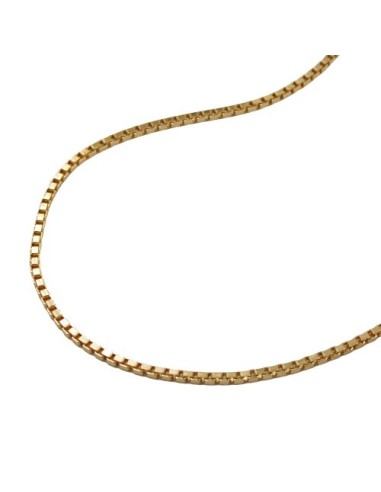 venetian box chain diamond cut gold plated
