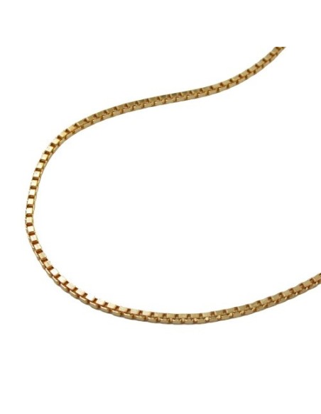 venetian box chain diamond cut gold plated