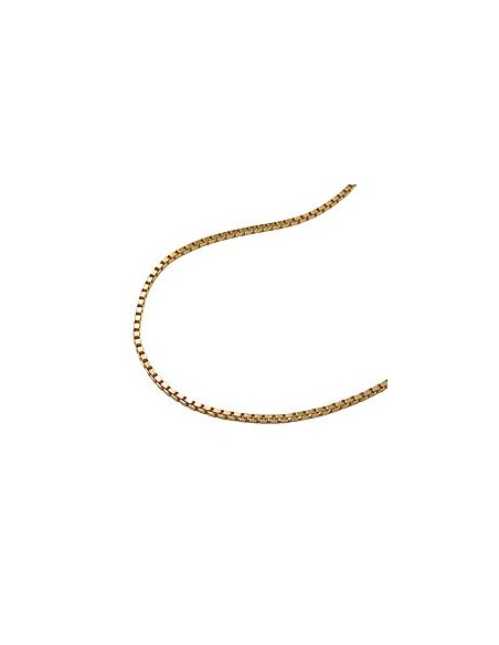 venetian box chain diamond cut gold plated