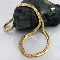 curb chain oval 7mm gold plated