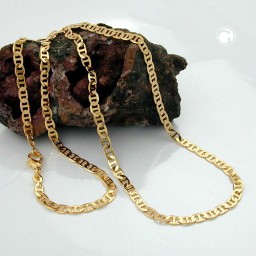 necklace thin mariner chain gold plated 50cm