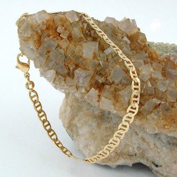 bracelet thin mariner chain gold plated