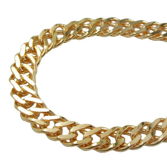 double rombo chain gold plated