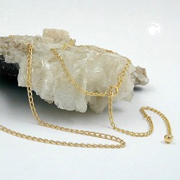 belly chain gold plated (open curb chain)