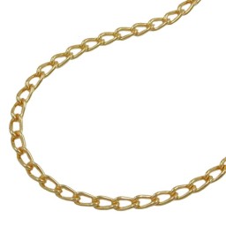 belly chain gold plated (open curb chain)