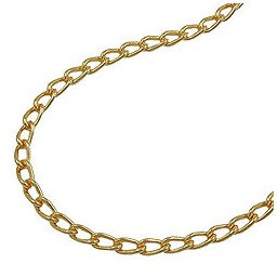 belly chain gold plated (open curb chain)