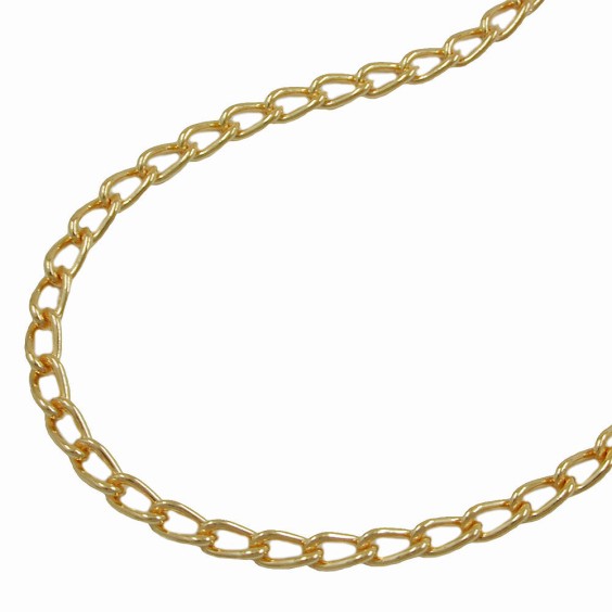 belly chain open curb chain gold plated