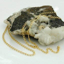 belly chain open curb chain gold plated