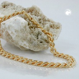 bracelet curb chain gold plated 21cm