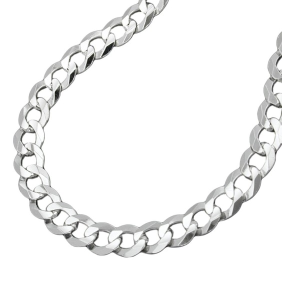 kette 4,5mm flache panzerkette silber 925 55cm