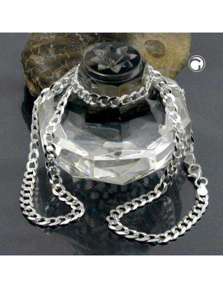 kette 4,5mm flache panzerkette silber 925 55cm