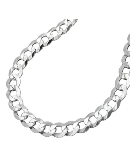 kette 4,5mm flache panzerkette silber 925 55cm