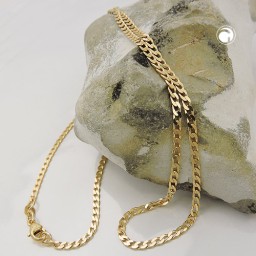 necklace open curb 45cm 14k gold